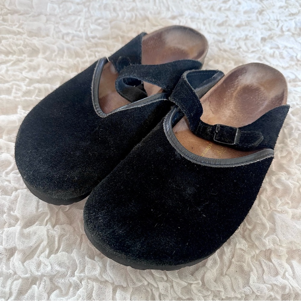 Birkenstock Rosemead Black Suede Clog 41/10